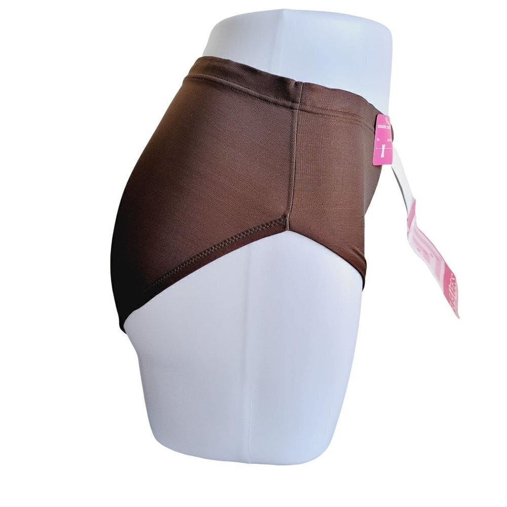 Vintage FLEXEES 5944 Everyday Slimming Weightless Power Panty XLg Brown Disc HTF - Picture 2 of 9